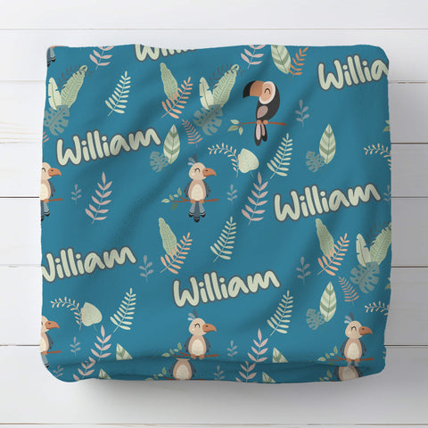 Personalized Baby Blanket - Toucan