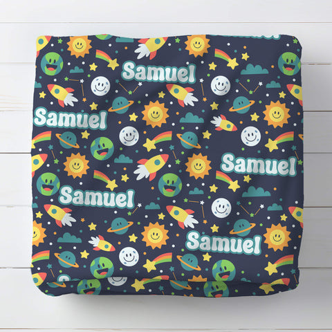 Personalized Baby Blanket - Smiling Space