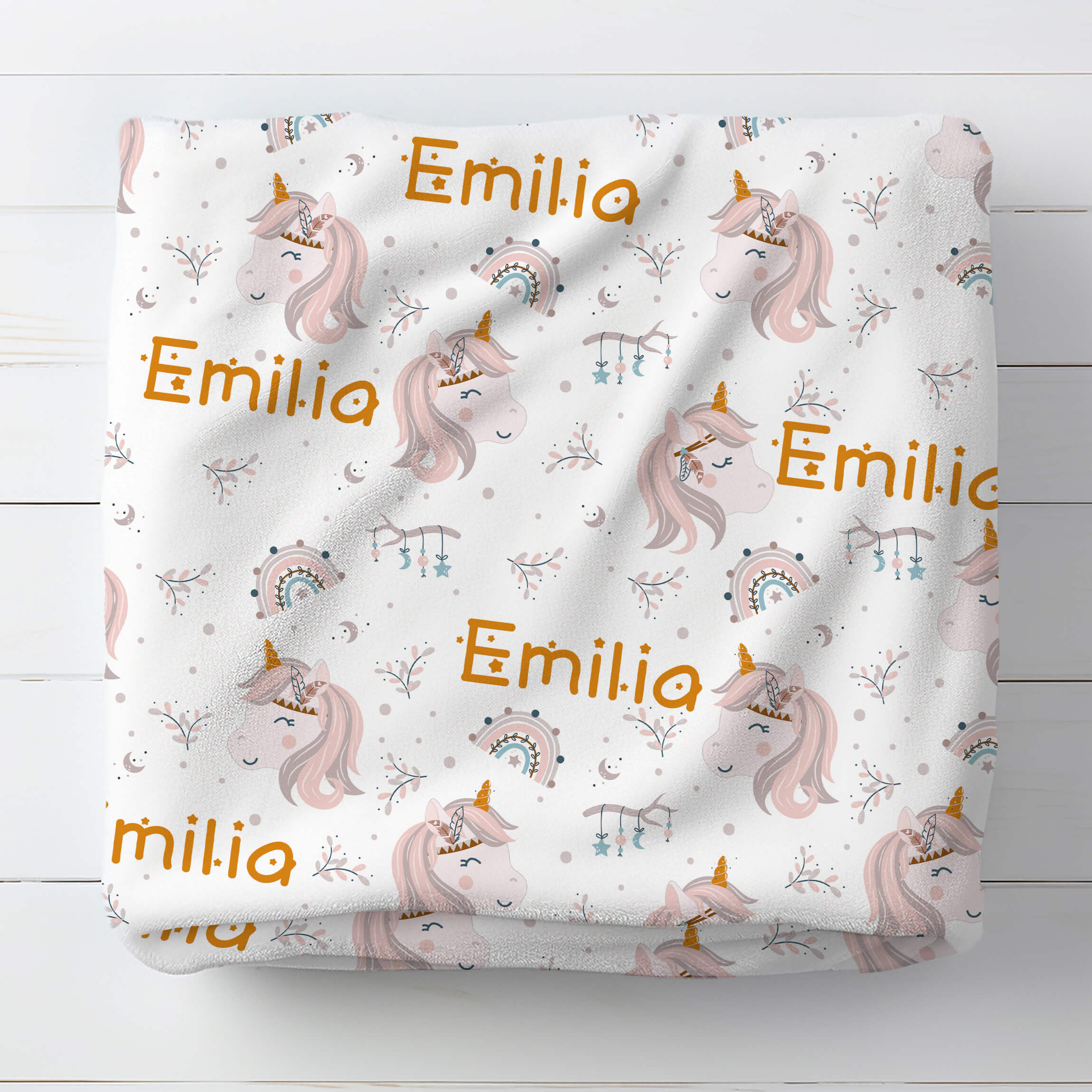 Personalized Name Blanket - Fantastic Unicorn