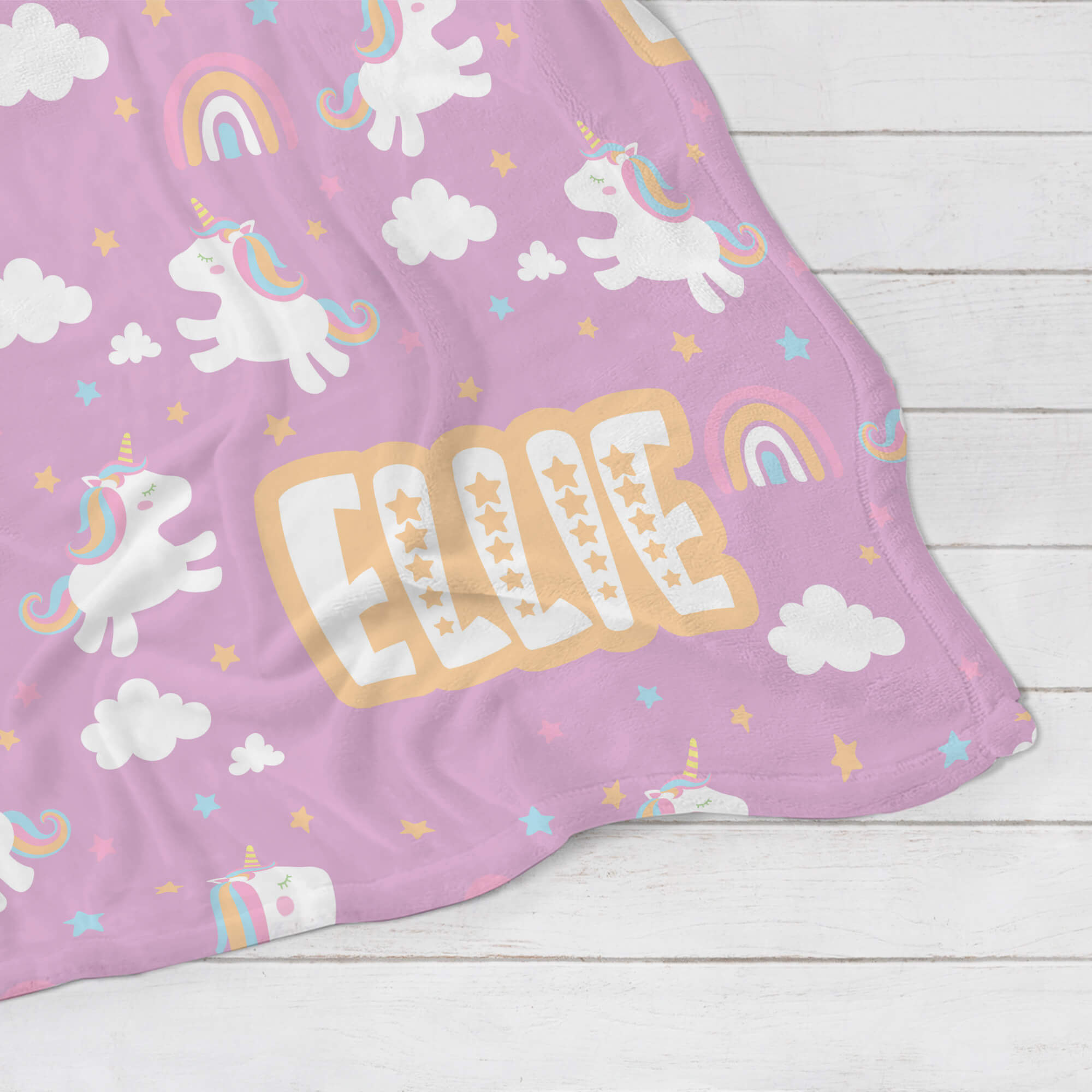 Personalized Baby Blanket - Unicorn Star