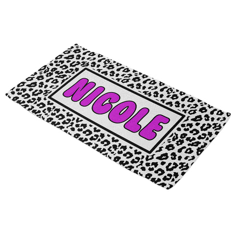 Personalized Beach Towel - Leopard