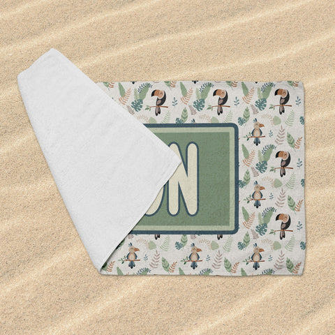 Personalized Beach Towel - Toucan