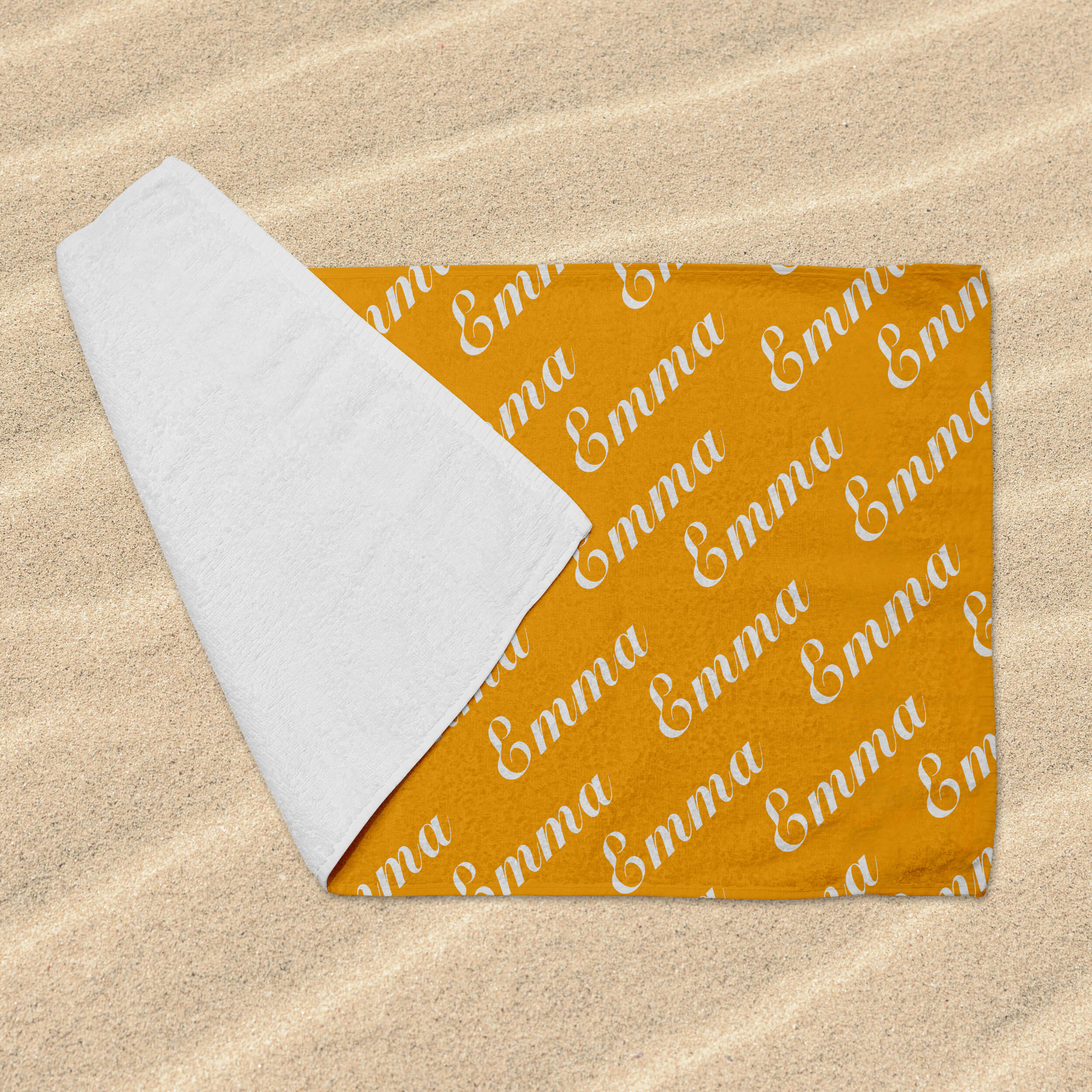 Personalized Beach Towel - Name Pattern