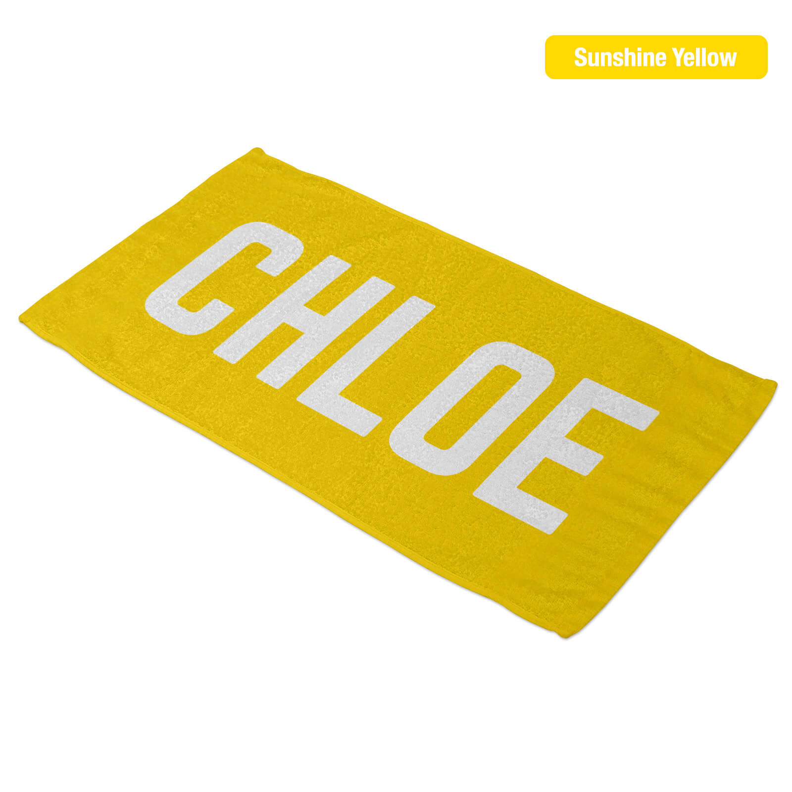 Personalized Beach Towel - Big Name