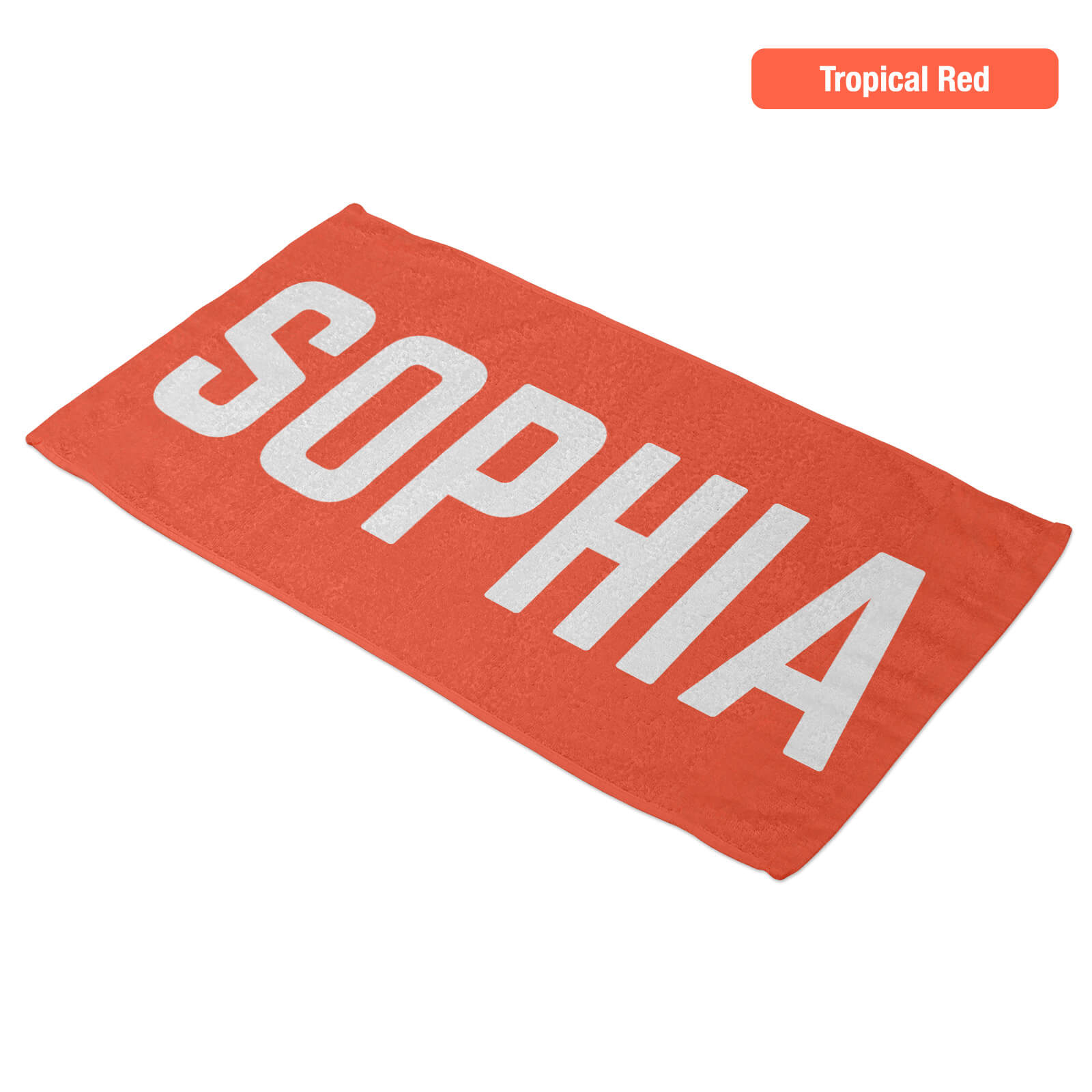 Personalized Beach Towel - Big Name