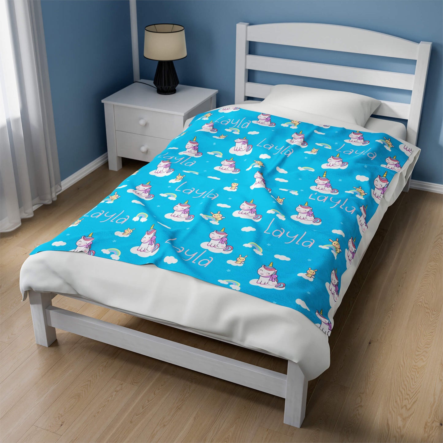Personalized Baby Blanket - Cloud Unicorn